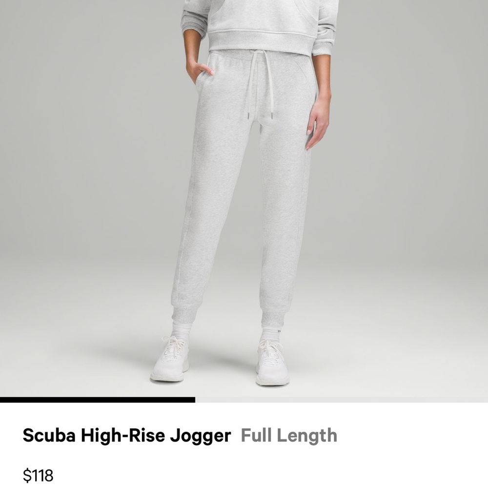 LULULEMON SCUBA HIGH RISE JOGGER FULL LENGTH - Picture 2 of 8
